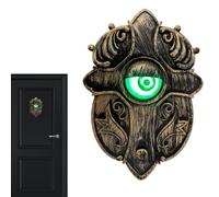 Timbres eléctricos de Halloween con luz y accesorios para bromas de | Timbre de alerta de entrada de tienda para propietarios de viviendas, inquilinos, habitantes, apartamentos, oficinas