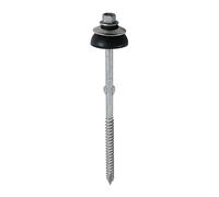 TimCo Tornillo de plata exterior de tablero de cemento de fibra autoperforante con arandela BAZ - 6,3 x 130