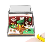 Time Piece Calendar - Calendario 2026, 3D Self Stick Notes with Light, 3D Christmas Stockings Design, DIY Post Notes for Office Home Presents Ornaments, Holiday Decoration, 3.46x3.46x2.05 Inches