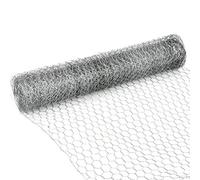 TIMESETL Malla de Alambre de Pollo 0,4 X 10 M Recinzione in Maglia Metallica, Malla Hexagonal Galvanizada Red para Cercado de Aves de Corral de Jardín Enrejado Triple Torsion