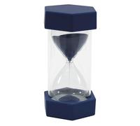 timetex Reloj de arena, 12 cm de altura, 6,5 cm de diámetro, 15 minutos, X, grande, color azul