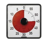 TimeTEX - Temporizador Countdown L Rojo | Temporizador preciso para mediciones de Tiempo versátiles con Funciones prácticas | Contenido: Temporizador a Pilas en Rojo (tamaño: 20 x 20 cm Aprox.)
