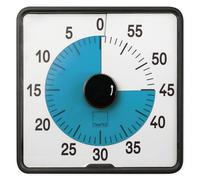 TimeTEX - Temporizador Cuenta atrás L Azul | Temporizador preciso para mediciones de Tiempo versátiles con Funciones prácticas | Contenido: Temporizador a Pilas en Azul (tamaño: 20 x 20 cm Aprox.)