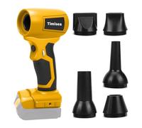 Timisea Soplador de hojas Turbo Jet Soplador para DEWALT 18V/20V Soplador de aire Motor sin escobillas Velocidad variable Soplador de hojas para mascotas ordenador parrilla nieve coche secador (Sin