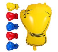 TINEASUR 6piezas Globos Foil Guantes de Boxeo Coloridos para Decoración de Fiestas Cumpleaños y Eventos Deportivos Fáciles de Inflar y Desinflar para Noches de Lucha y Celebraciones