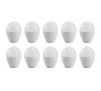 TINEASUR Hueveras para Microondas de Pp, Cocedor de Huevos Ligero y Seguro, Pack de 10 Piezas Adecuado para Cocina Casera Rápida