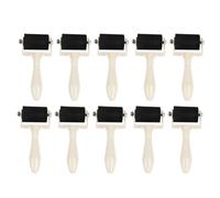 TINEASUR Rodillo de Goma para Manualidades Aplicación Ligera, Herramienta de Rodillo de Tinta Portátil para Artistas, Pack de 10 Piezas Adecuado para Grabado y Pintura