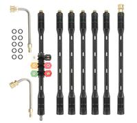 TINMAGI 9 Varillas de Extensión para Lavadora a Presión, Lanza de Lavadora a Presión de Extensión, Herramientas de Limpieza de Canalones 4000 PSI, Compatible con Karcher K Series K2-K7