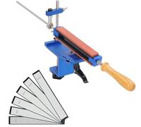 TINMAGI Afilador Profesional, Afilador de Cuchillos con 6 Diamantes, Kit de Sellado Abrasivo Diseño de Abrazadera Rápida, Knife Sharpener de Ángulo Fijo, para Afilado Fino y Pulido de Herramientas