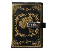 Tinsellns Diario con Candado, Cuaderno de Cuero Sintético Vintage con Cerradura de Combinación, Diario Secreto con Flores en Relieve A5, 200 Páginas de Papel Rayado