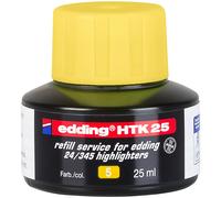 Tinta de recambio edding HTK 25 - amarilla - 25 ml - con sistema capilar, ideal