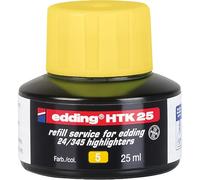 edding Tinta de recambio HTK 25 – amarilla 25 ml con sistema capilar para marcadores e-345 y e-24