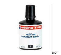 Tinta de recarga edding t100 permanente 100 ml (10 unidades)