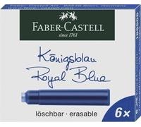 Tinta Estilografica Faber Castell Caja 6 Cartuchos Azul Real