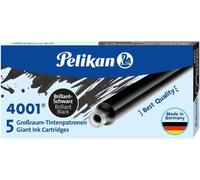 Tinta estilografica pelikan gtp/5 negro caja de 5 cartuchos