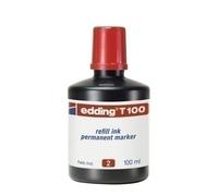 Tinta rotulador edding frasco 100 ml. t100 rojo