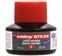 Tinta rotulador edding pizarra blanca btk-25 color rojo frasco de 25 ml Tinta pi