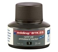 Tinta rotulador edding pizarra frasco 25 ml. btk25 negro