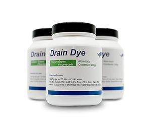 Tinte trazador para detección de fugas 200 gr - Tinte para la detección de fugas piscina - liquido detector fugas (Verde) Tiñe el agua, tinte para el agua,- CON FLUORESCINA