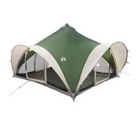 Tipi Tienda con techo verde 18 persona poliéster y marco de acero | Impermeable, plegable, marco resistente, cremallera, juego completo de accesorios