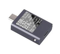 Tipo C PD3.1 USB Tester HDC-085C con 50V 12A 600W Bidireccional Max Logs Rotación TFT para Cargadores Cables Teléfonos Portátil QA(A)