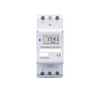 Tipo Din Rail 2 cables semanal 7 días programable interruptor de tiempo Digital relé temporizador Control AC 220V 230V 12V 24V 48V 16A(15A,24V AC DC)