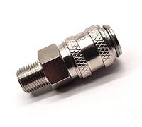 Tipo Rectus 21 - Conector rápido hembra con roscas macho BSPT de 0,63 cm utilizadas en sistemas de postes alimentados por agua