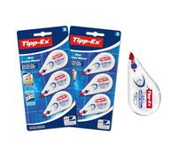 Tipp-Ex Cintas Correctoras de bolsillo - Mini Pocket Mouse - Juego de 6 Cintas de Corrección - 6m x 5 mm - Óptimo para Material Escolar