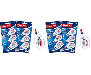 Tipp-Ex Cintas Correctoras de bolsillo - Mini Pocket Mouse - Juego de 6 Cintas de Corrección - 6m x 5 mm - Óptimo para Material Escolar (Paquete de 2)