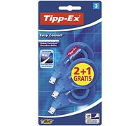 Tipp-Ex Easy Correct, Cinta Correctora con Closificación Lateral para ver lo que Corriges, 12 m x 4.2 mm, Caja de 2+1