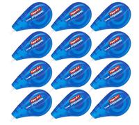 TIPP-Ex Easy Correct - Rodillos de cinta correctora blanca para ratón, extralargos, 12 m, paquete de 12