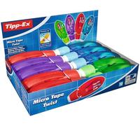 Tipp-Ex Micro Tape Twist Cintas Correctoras 8 m x 5 mm - colores Surtidos, Caja de 10 unidades