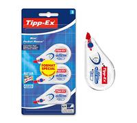 Tipp-Ex Mini Pocket Mouse Cinta Correctora - 6 m x 5 mm, Blister de 3 Unidades