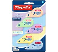 Tipp-ex mini pocket mouse pastel pack con 5 cintas correctoras 5mm x 6