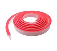 Tira de barrera de agua de ducha de silicona para baño, separación húmeda y seca, sello de bloqueo de agua flexible para duchas sin curvas, presa de retención de umbral (transparente, 300 cm)