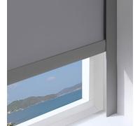 Tira de Bloqueo de luz para Estor Enrollable, Guía Lateral en Forma de L | Bloqueadores de Huecos de Luz Tiras Opacas para Persianas Enrollables en Dormitorios, Hoteles, Cine en Casa(Gray 50mm,1.1m)