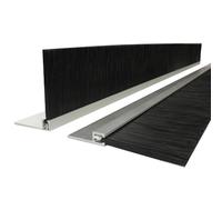 Tira de cepillo for puerta, sellado inferior con cerdas nailon aleación aluminio for umbral gabinete máquina 1-20cm(2(F),6cm/2.36in)