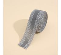 Tira de corrección de longitud lateral de pantalones sin corte para dobladillo de pantalones, piernas y puños con unión segura activada por calor (gris)