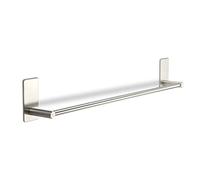 Tira de Gancho Autoadhesiva de Acero Inoxidable TALIDA con Almohadilla Adhesiva 3M (Longitud: 585 mm/Varilla Ø 12 mm) con 3 Ganchos en S para Toallas de Cocina y Baño de SO-TECH®
