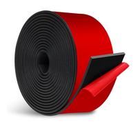 Tira de Goma autoadhesiva, Rollo de Caucho Adhesivo Antideslizante, Neopreno con Pegamento para Sellado, Suelos, Paredes y Juntas, protección antivibración, Ideal para Bricolaje y Reparaciones