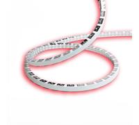 Tira de LED Alcapower Snake Flex de 20 metros, 230V, 12W/metro, color rojo, IP65. Fabricada en silicona, flexible y con alta luminosidad gracias a la tecnología SMD 2835 integrada