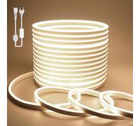 Tira de luces LED, 10 metros, color blanco, 220V, flexible, resistente al agua (IP65), ideal para decoración de salones y espacios interiores