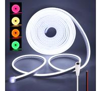 Tira de luces LED 12V 2835 señal de luz de neón 120LEDs/M IP67 impermeable Flexible silicona luces de cuerda de neón blanco cálido cinta de diodo DIY With 2pin Wire