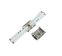 Tira de luces LED COB, Conector de sombrero transparente sin soldadura, hebilla de cristal en forma de L, adecuada for 5mm, 8mm, 10mm, 2 pines, 3 pines, 4 pines(4Pin 10mm COB,50PCS)