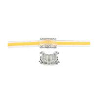 Tira de luces LED COB, Conector de sombrero transparente sin soldadura, hebilla de cristal en forma de L, adecuada for 5mm, 8mm, 10mm, 2 pines, 3 pines, 4 pines(2Pin 8mm COB,5PCS)