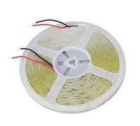 Tira de Luz LED COB Cortable 110LM Iluminación Uniforme Cinta de Luz Autoadhesiva para Vitrina Abs 10 M (cálida de 3000 K.)