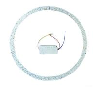Tira de luz LED de repuesto, curvada, 26 cm, 48 W, tricolor, regulable, cálido/natural/blanco frío, para lámparas de techo, acrílico, fácil instalación, 220 V (B)