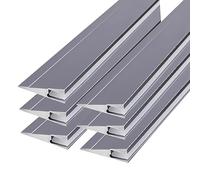 Tira de luz LED ultrafina, iluminación oblicua de 45° para gabinete, panel de estante de armario montado en superficie invisible, barra dura, sistema de canal de aluminio de 3.3 pies
