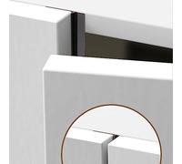 Tira de sellado autoadhesiva para puerta de armario, 5 m, tira antipolvo para puerta de armario, tira de sellado de relleno de huecos de puerta de armario, burlete de clima, transparente