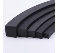Tira de sellado, cordón de goma sólido negro de 4 mm a 8 mm, tira de goma flexible y duradera for maquinaria industrial y proyectos de bricolaje(3m,4mm*4mm)